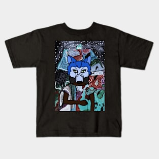 Enigmatic FemaleMask NFT with AnimalEye Color and GreenSkin Color Kids T-Shirt